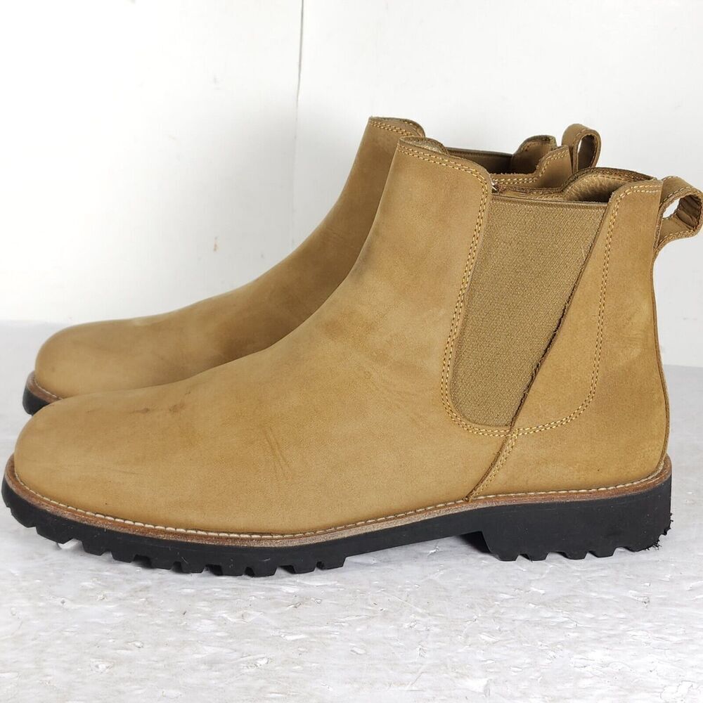 Samuel Hubbard Women's US 9,5 Ginger Nubuck Leather Pull On Ankle Chelsea Boots - Picture 2 of 16